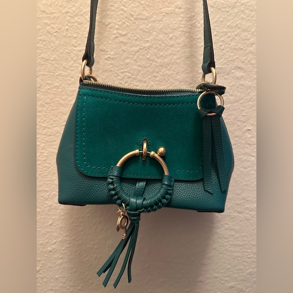 See By Chloe Emerald Green Mini Bag with Gold Accents - Picture 1 of 7